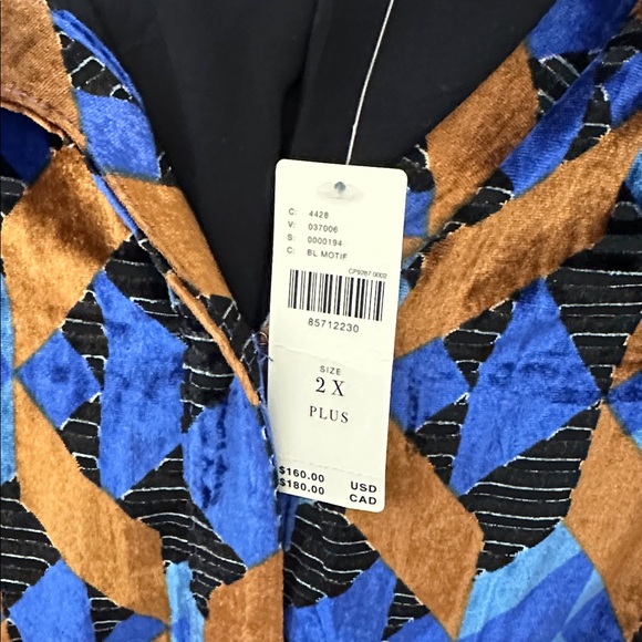 Anthropologie Velvet Geometric Mini Dress - Picture 7 of 8